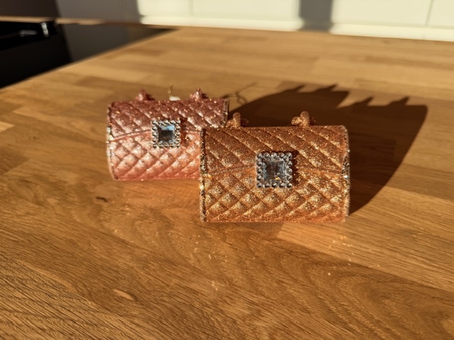 Christbaumschmuck Handtasche, verschiedene Farben